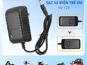 Sạc Nhanh Cao Cấp Cho Xe Điện Trẻ Em 6V/12V: An Toàn, Bền Bỉ!